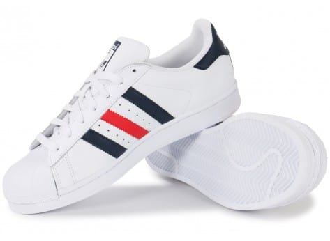 adidas superstar bleu blanc